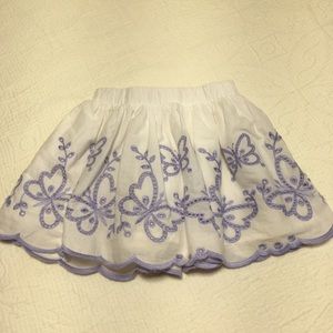 18m (4/$20) Eyelet Butterfly Lined Skirt by Cat & Jack